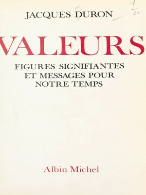 cover image of Valeurs